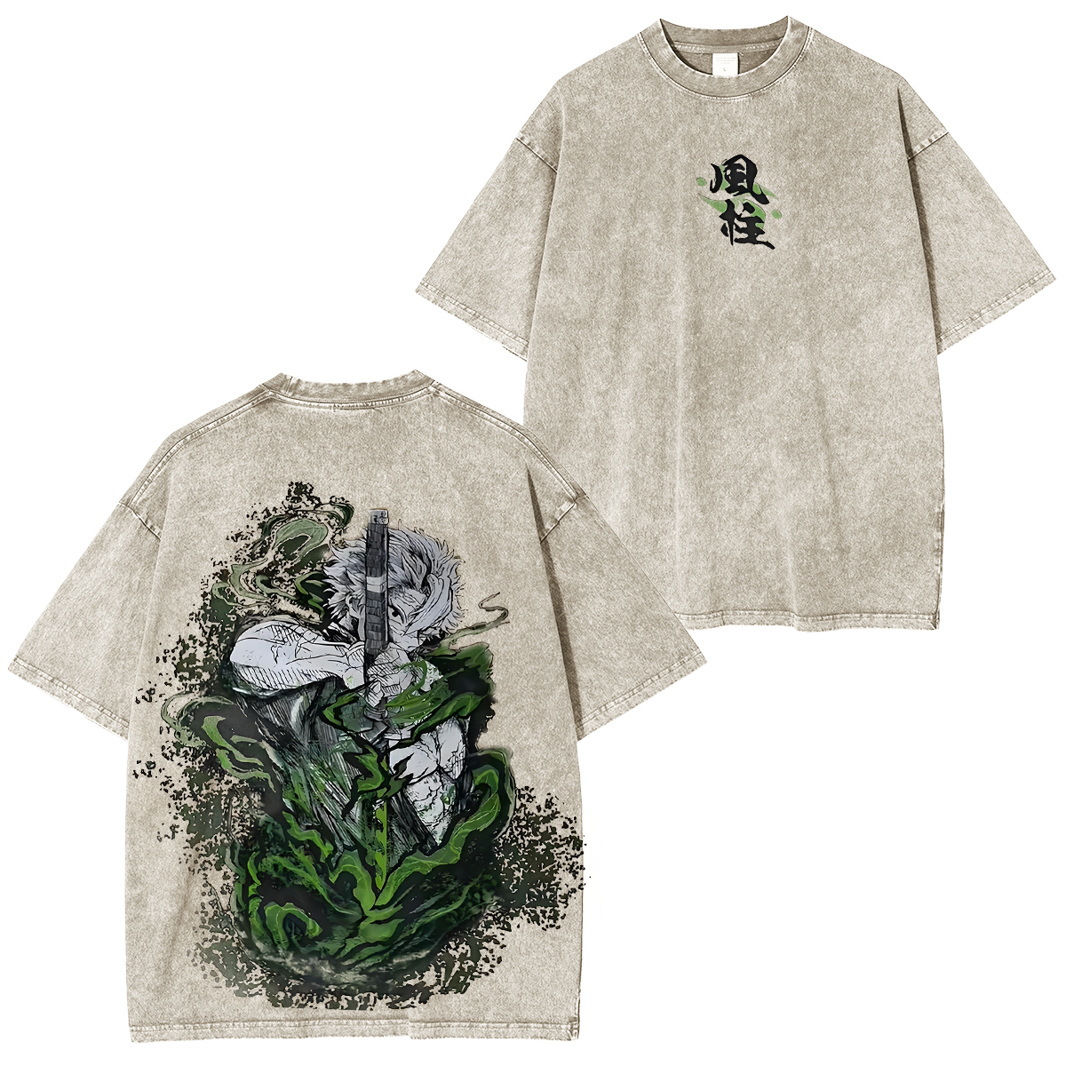 Demon Slayer Sanemi Unisex Washed T-Shirt