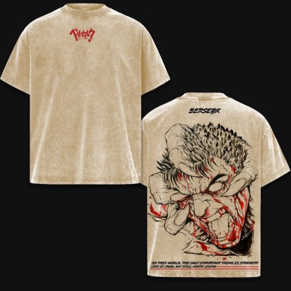 Black Clover Anime Double Vintage Washed T-shirt/Crewneck/Hoodie