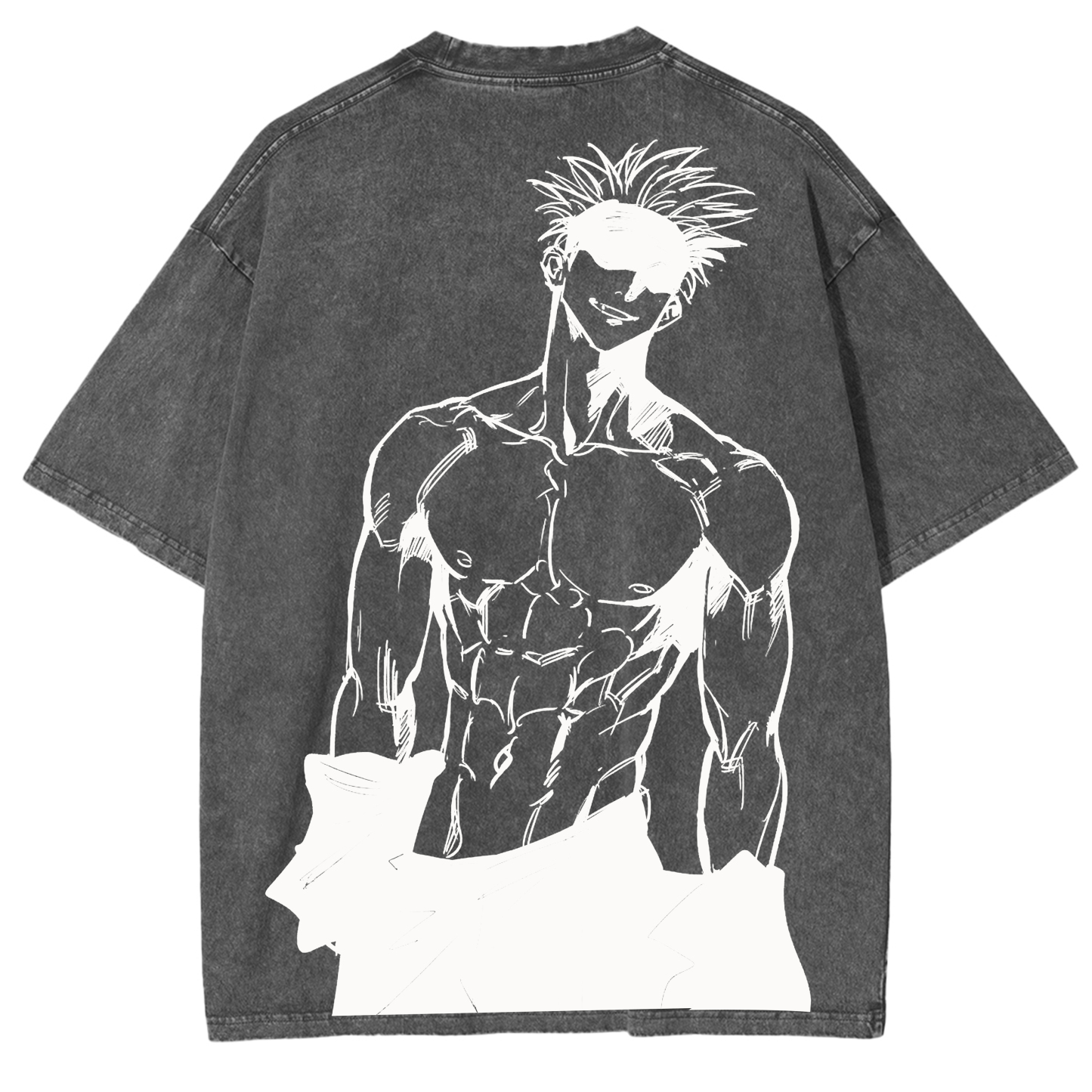 Jujutsu Kaisen Anime Acid Washed Oversize T-shirt