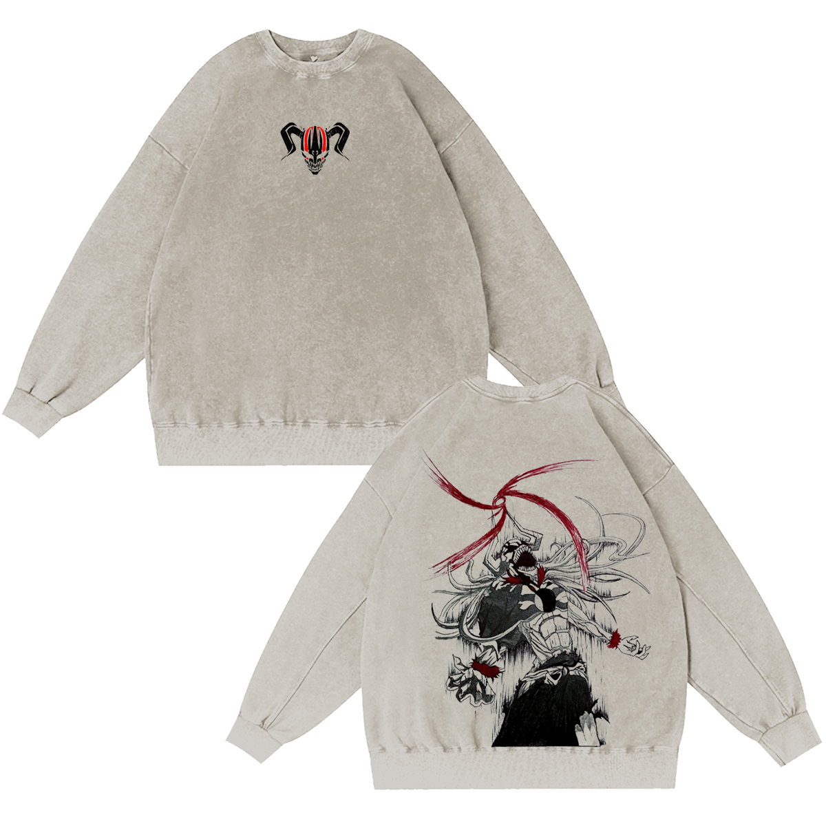 Bleach Ichigo Kurosaki Anime Washed T-shirt/Crewneck/Hoodie