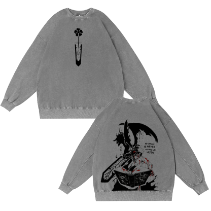 Black Clover Washed T-shirt/Crewneck/Hoodie