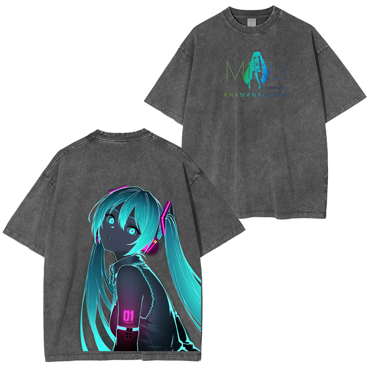 Hatsune Miku Vintage Washed T-shirt/Crewneck/Hoodie