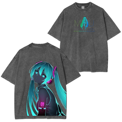 Hatsune Miku Vintage Washed T-shirt/Crewneck/Hoodie
