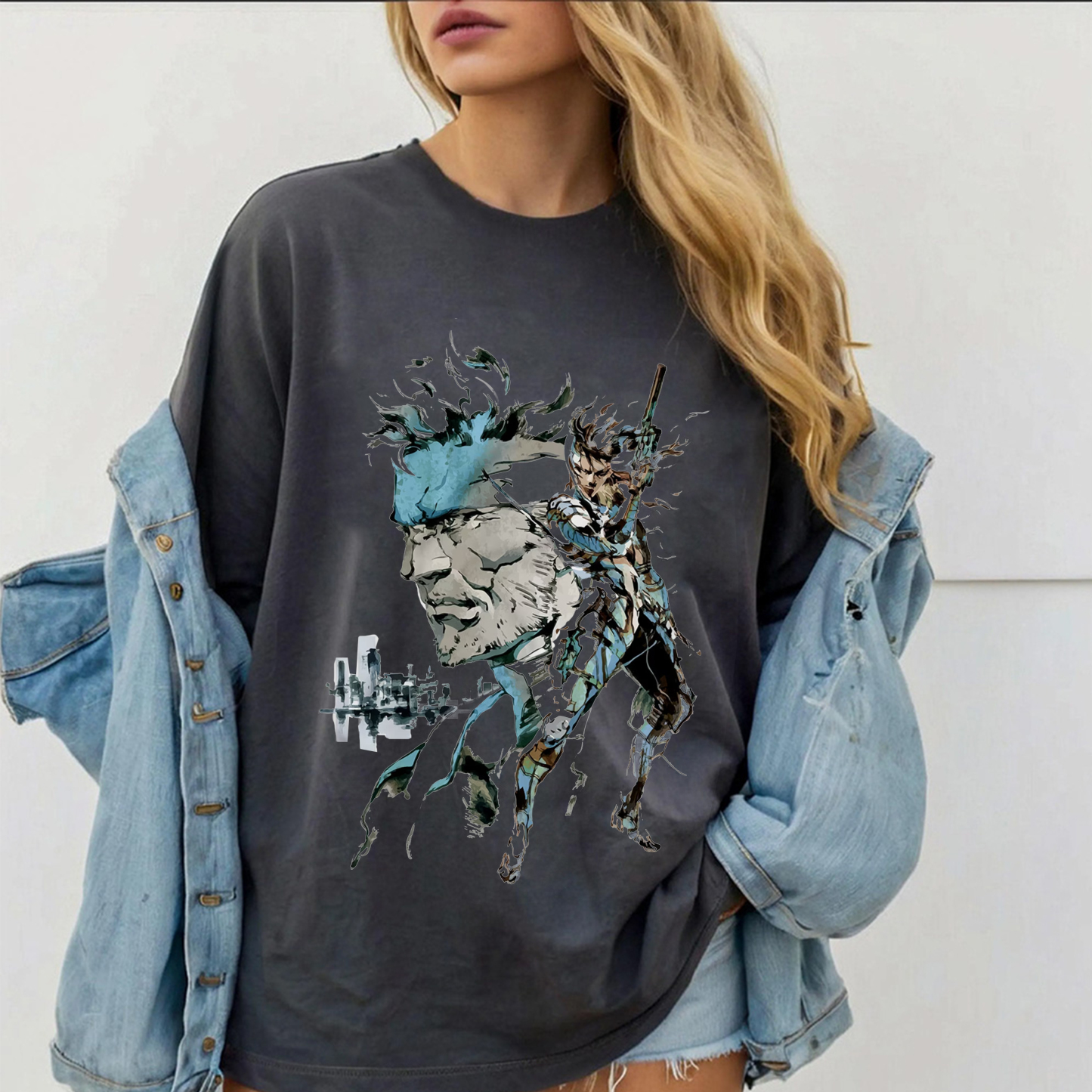 Snake & Raiden MGS Sons Of Liberty Premium Unisex T-shirt