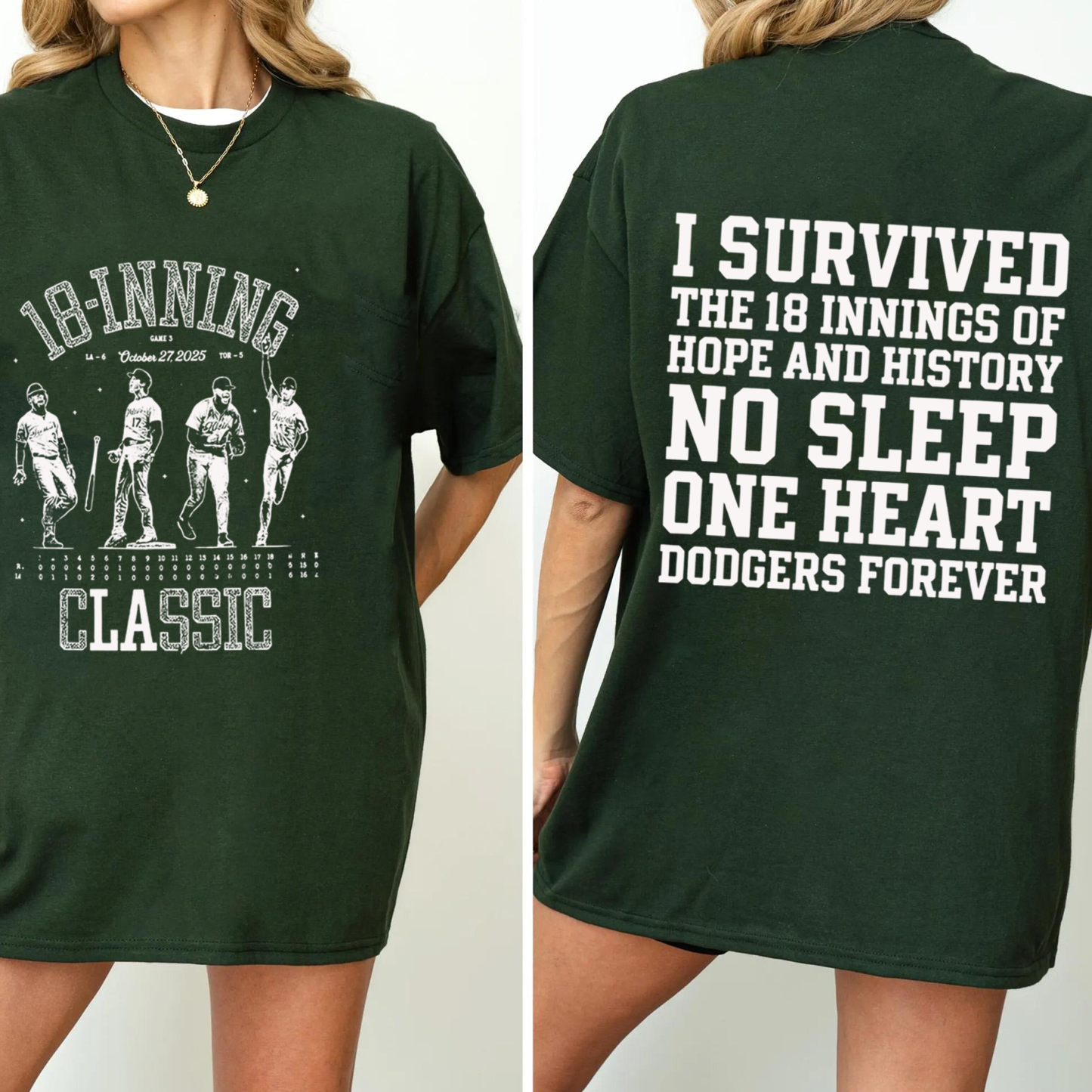 Los Angeles Dodgers 18-Inning Classic Unisex T-shirt/Crewneck/Hoodie