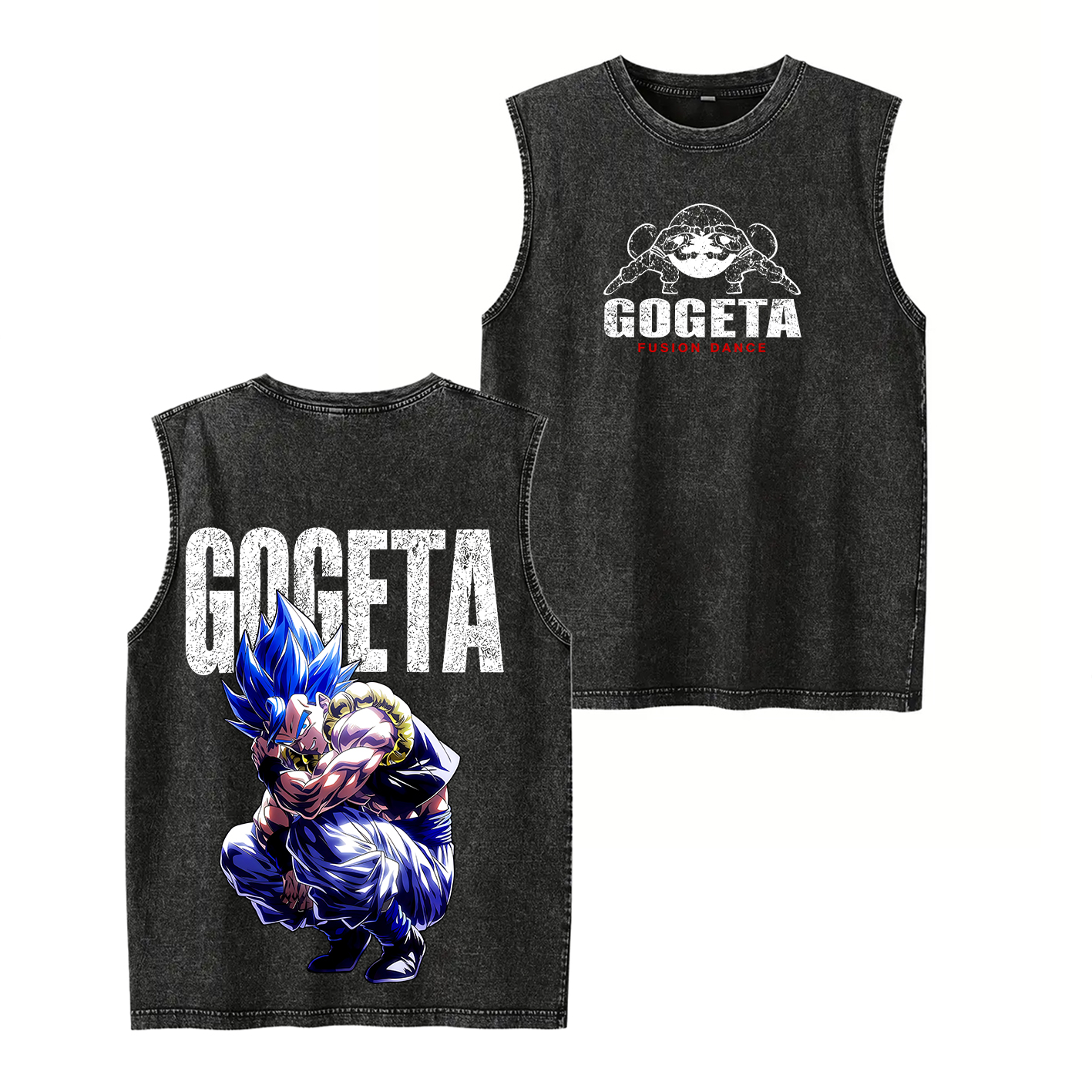 Gogeta Dragon Ball Vintage Unisex Washed T-Shirt