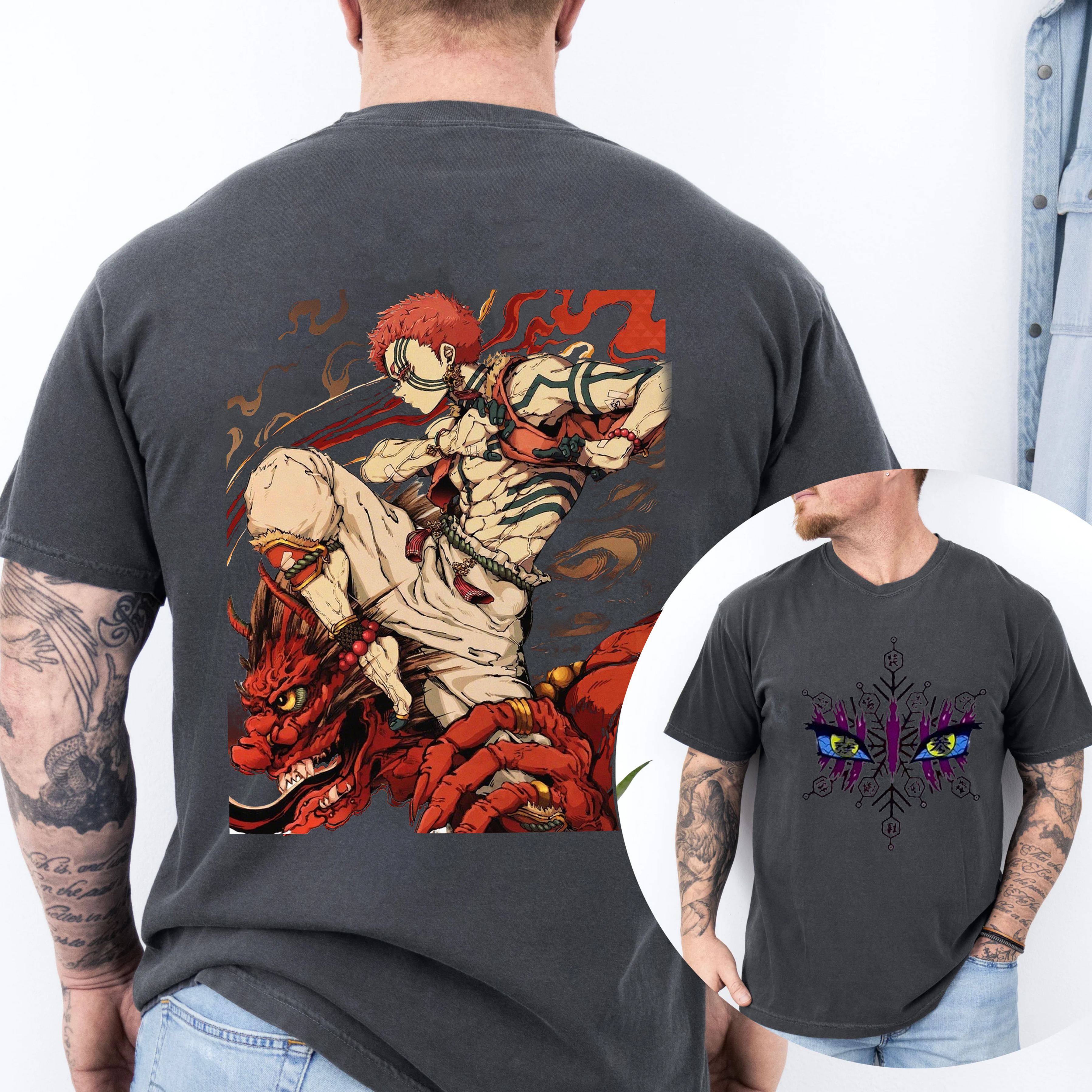 Akaza The Upper Moon DemonSlayer Anime Unisex T-shirt