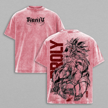 Broly Dragon Ball Vintage  Unisex Washed T-shirt/Crewneck/Hoodie