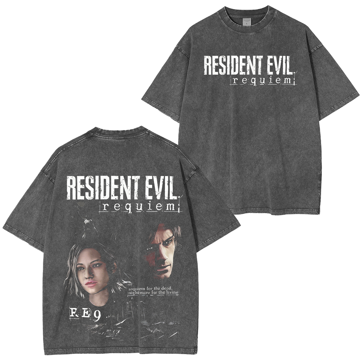 Resident Evil Requiem 9 Unisex Oversized T-shirt/Crewneck/Hoodie
