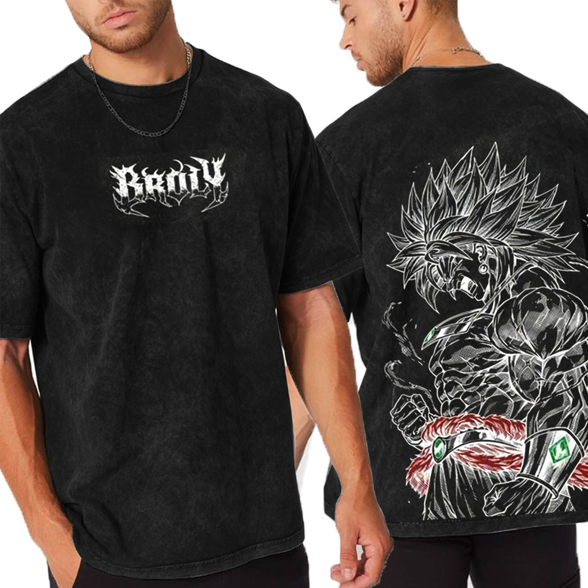 Dragon Ball Broly The Legendary DBZ  Vintage Unisex  Washed T-Shirt