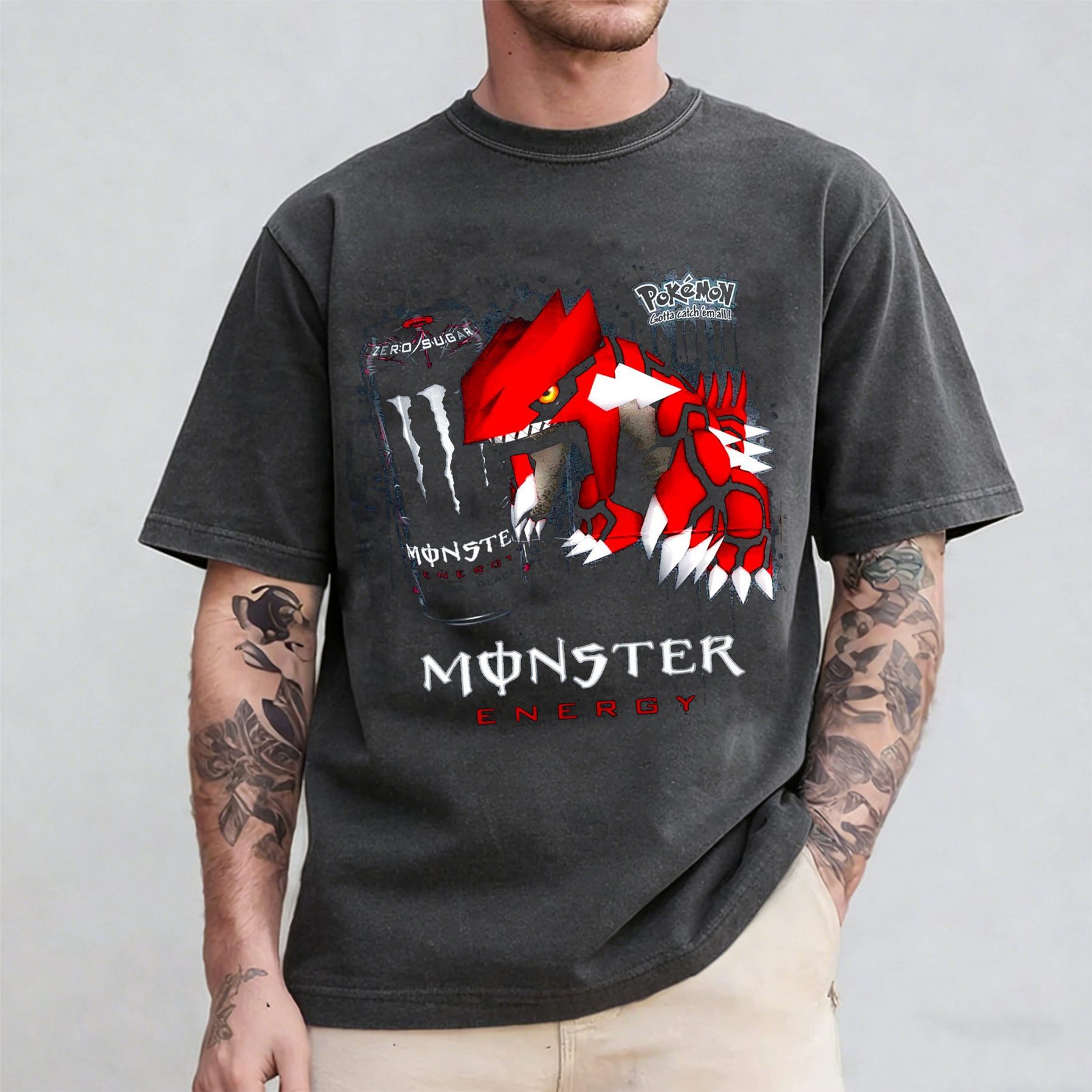 Pokémon Groudon x Monster Energy Oversized T-shirt/Crewneck/Hoodie