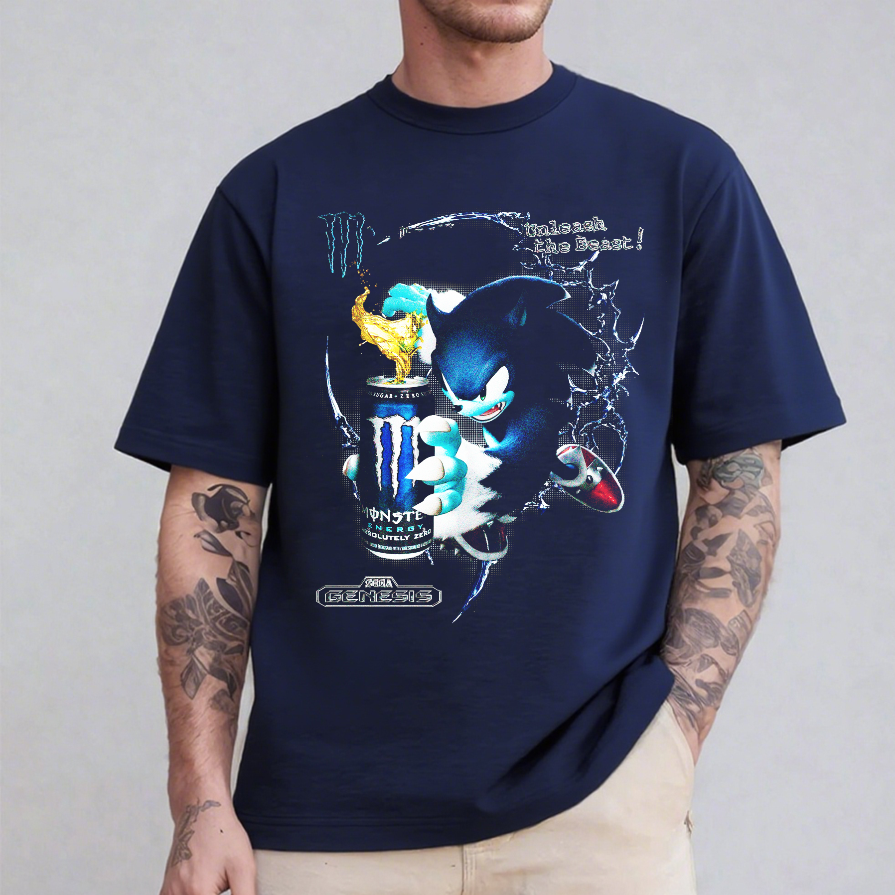 Sonic Monster Energy Oversized T-shirt/Crewneck/Hoodie