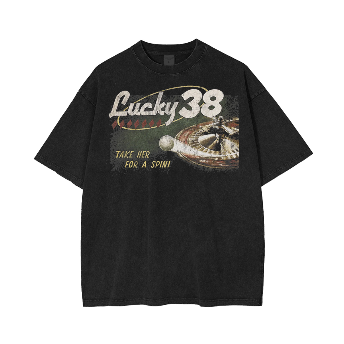 Lucky 38 Unisex Washed T-Shirt