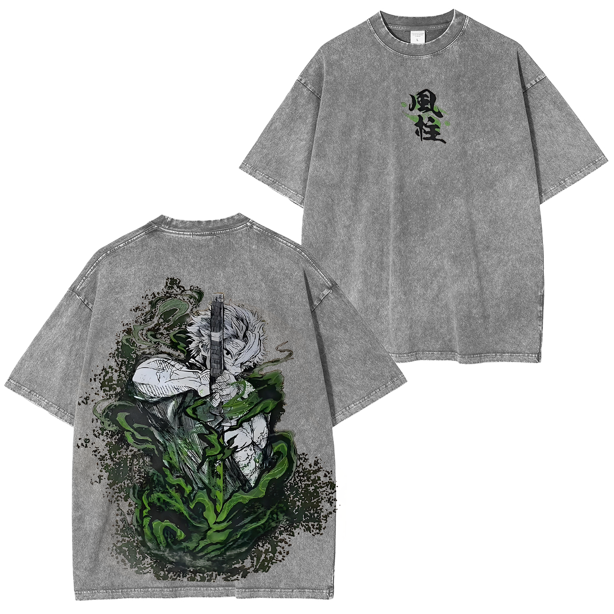 Demon Slayer Sanemi Unisex Washed T-Shirt