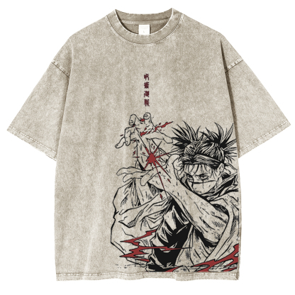 Choso Jujutsu Kaisen Anime Unisex Washed T-Shirt