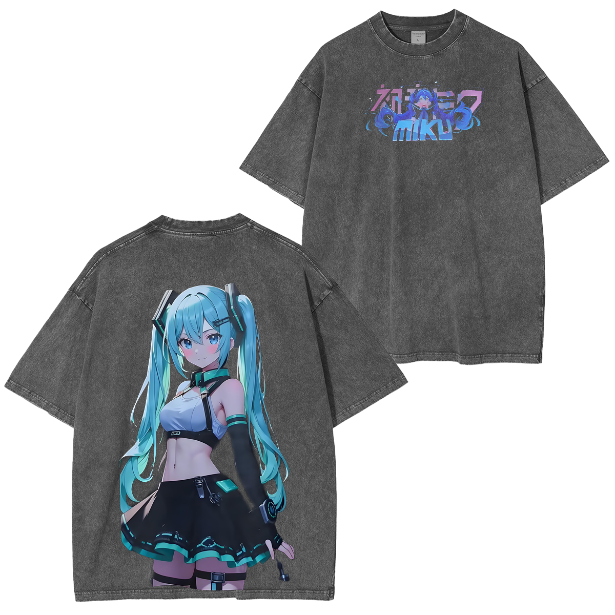 Hatsune Miku Unisex Washed T-Shirt