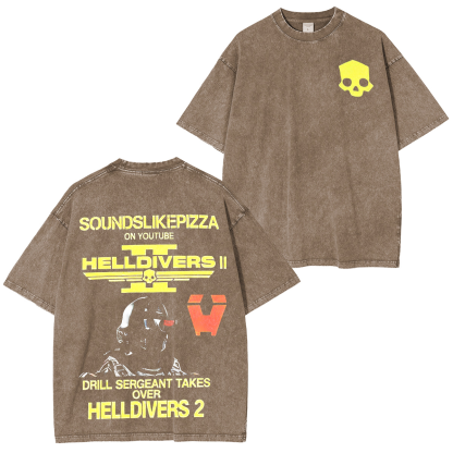 Helldivers 2 Unisex Washed T-Shirt