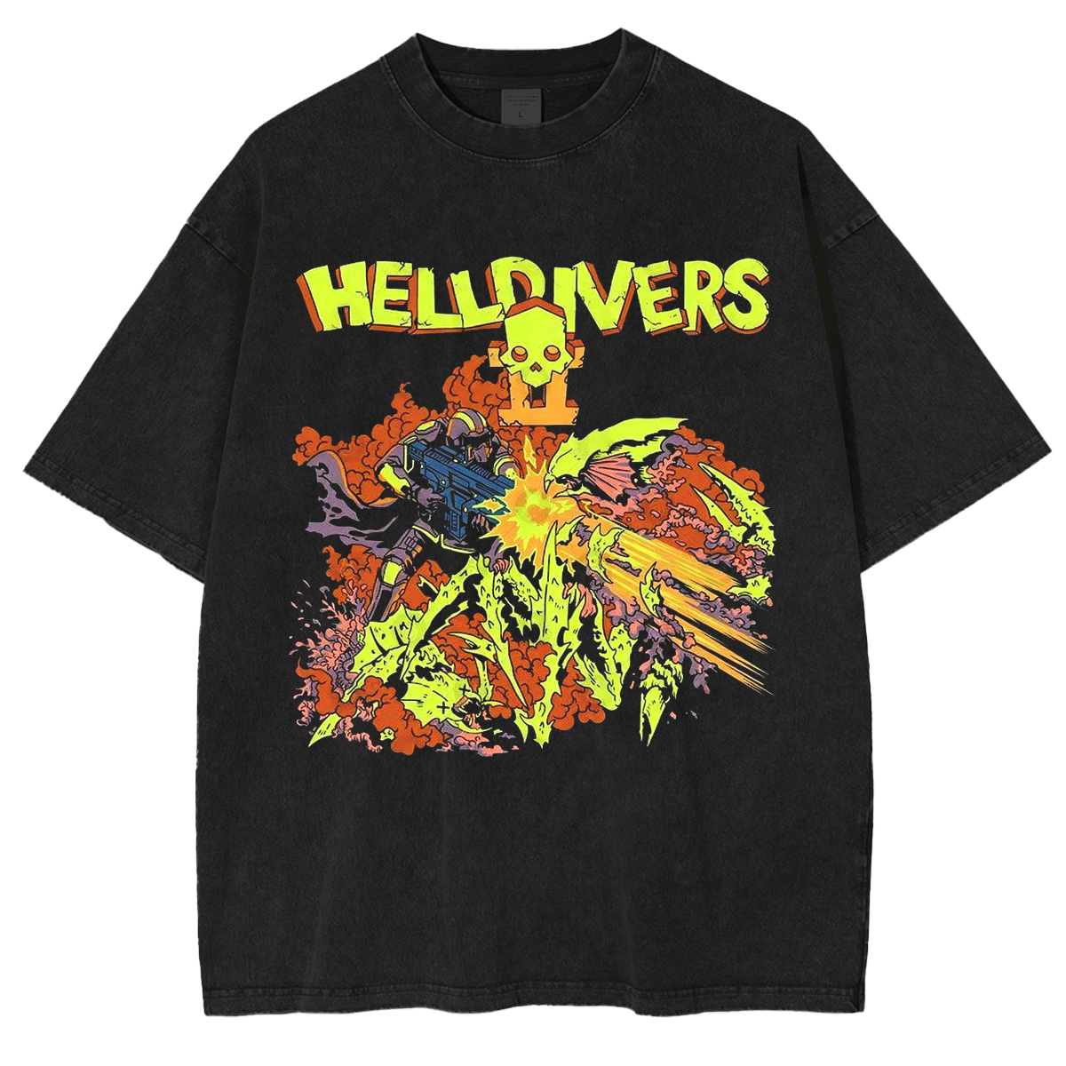 Helldivers Washed T-Shirt
