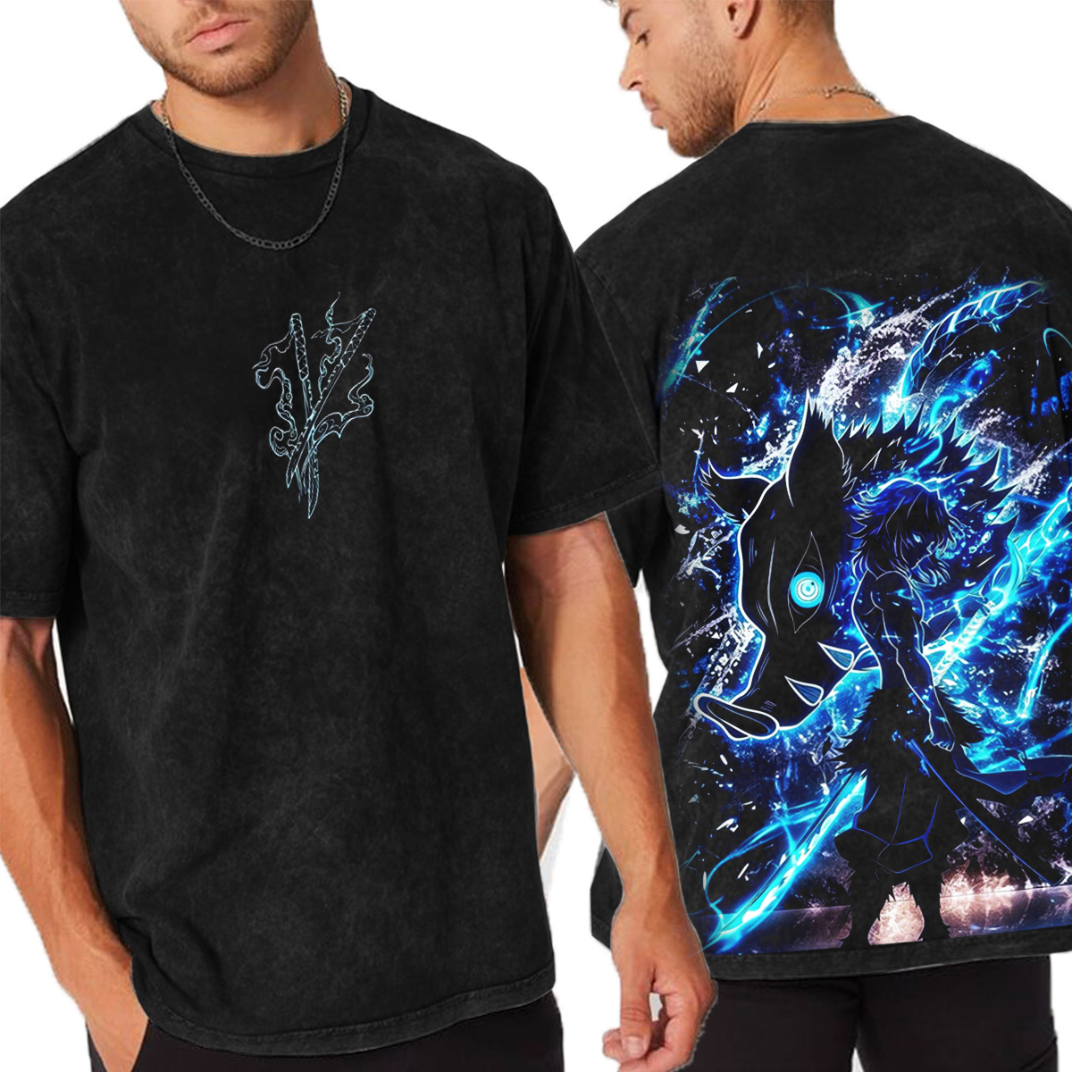 Inosuke Hashibira-Demon Slayer Washed T-Shirt