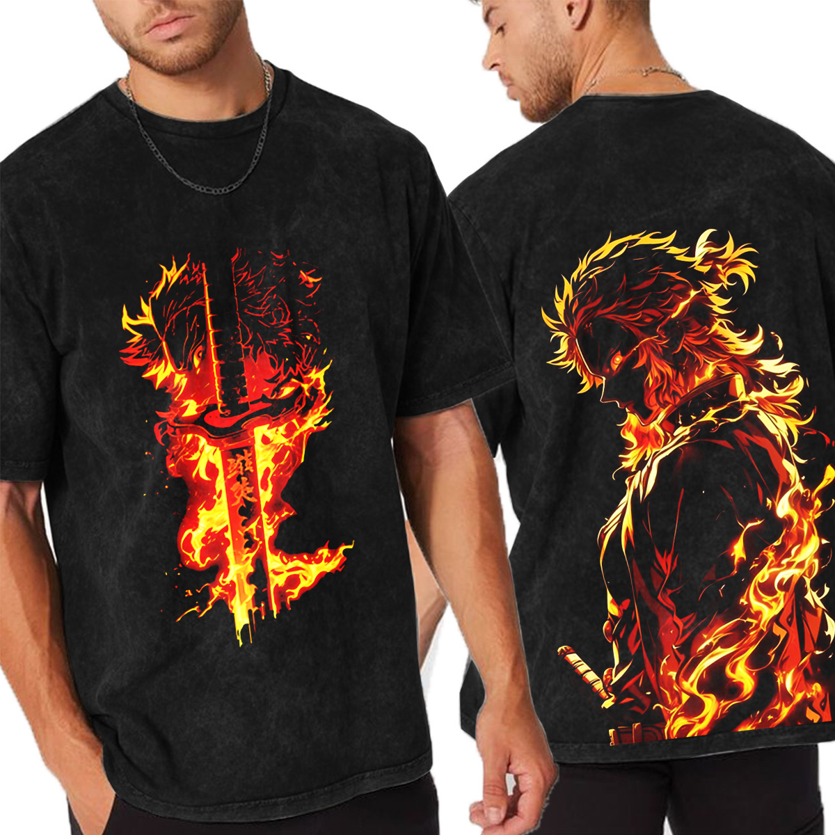 Inosuke Hashibira-Demon Slayer Washed T-Shirt