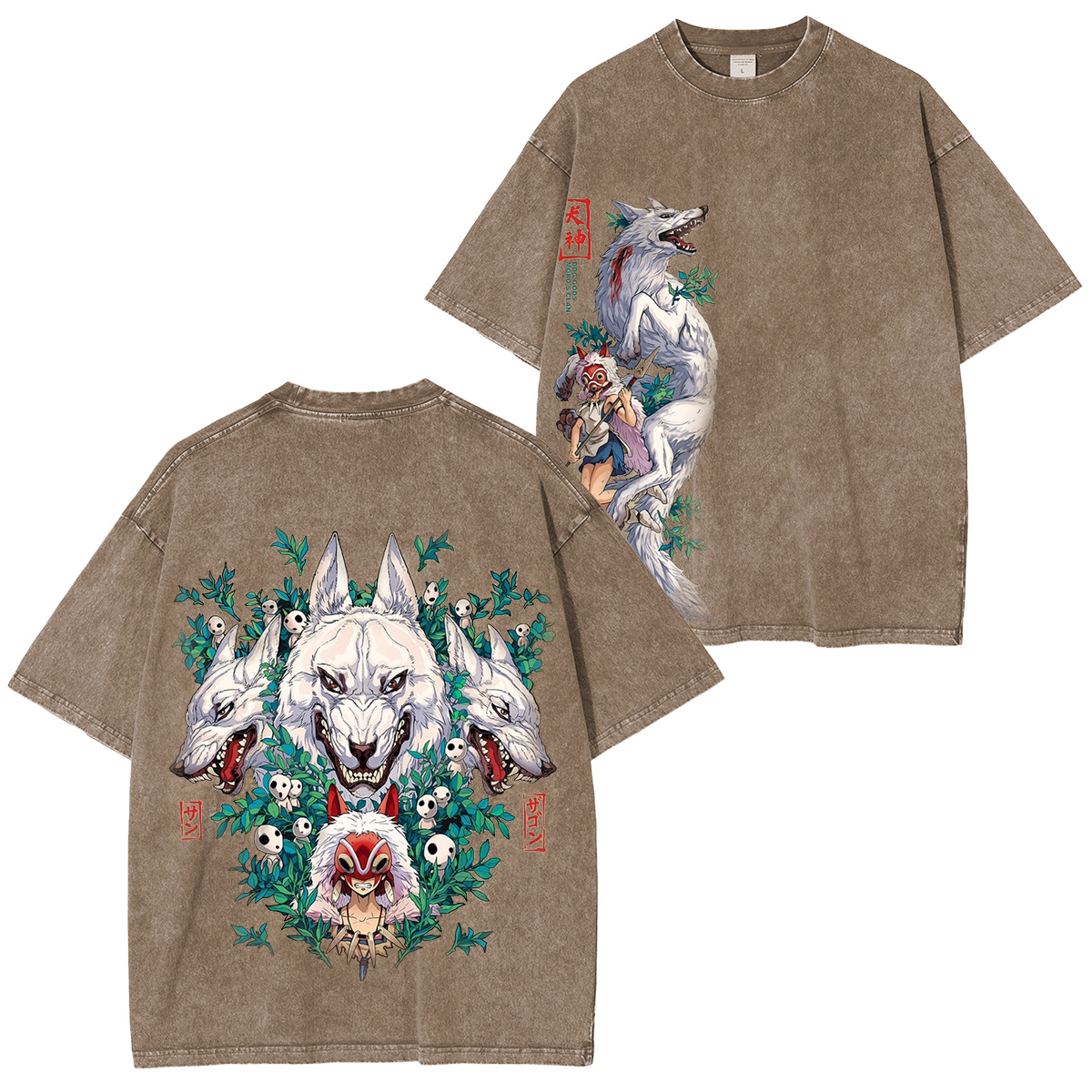 Mononoke Hime Vintage Washed T-shirt/Crewneck/Hoodie