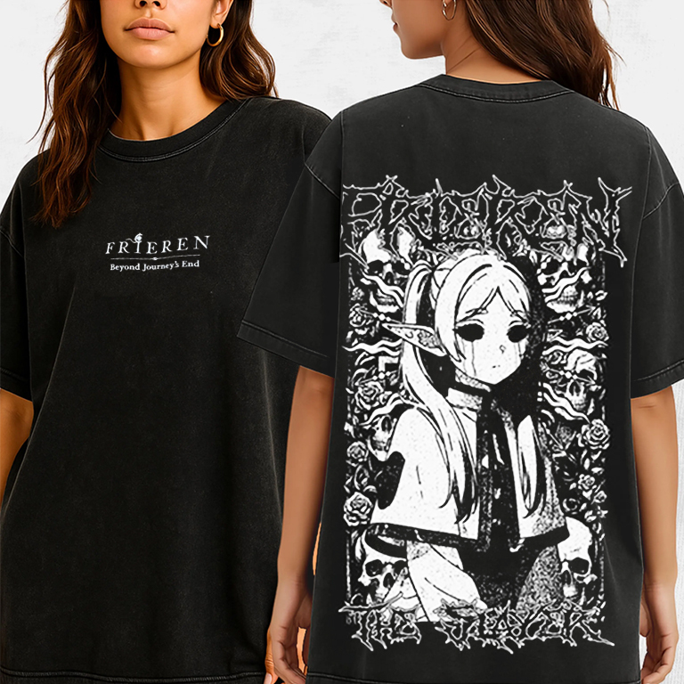 Men's Frieren The Slayer Death Metal T Shirts
