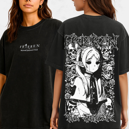 Men's Frieren The Slayer Death Metal T Shirts