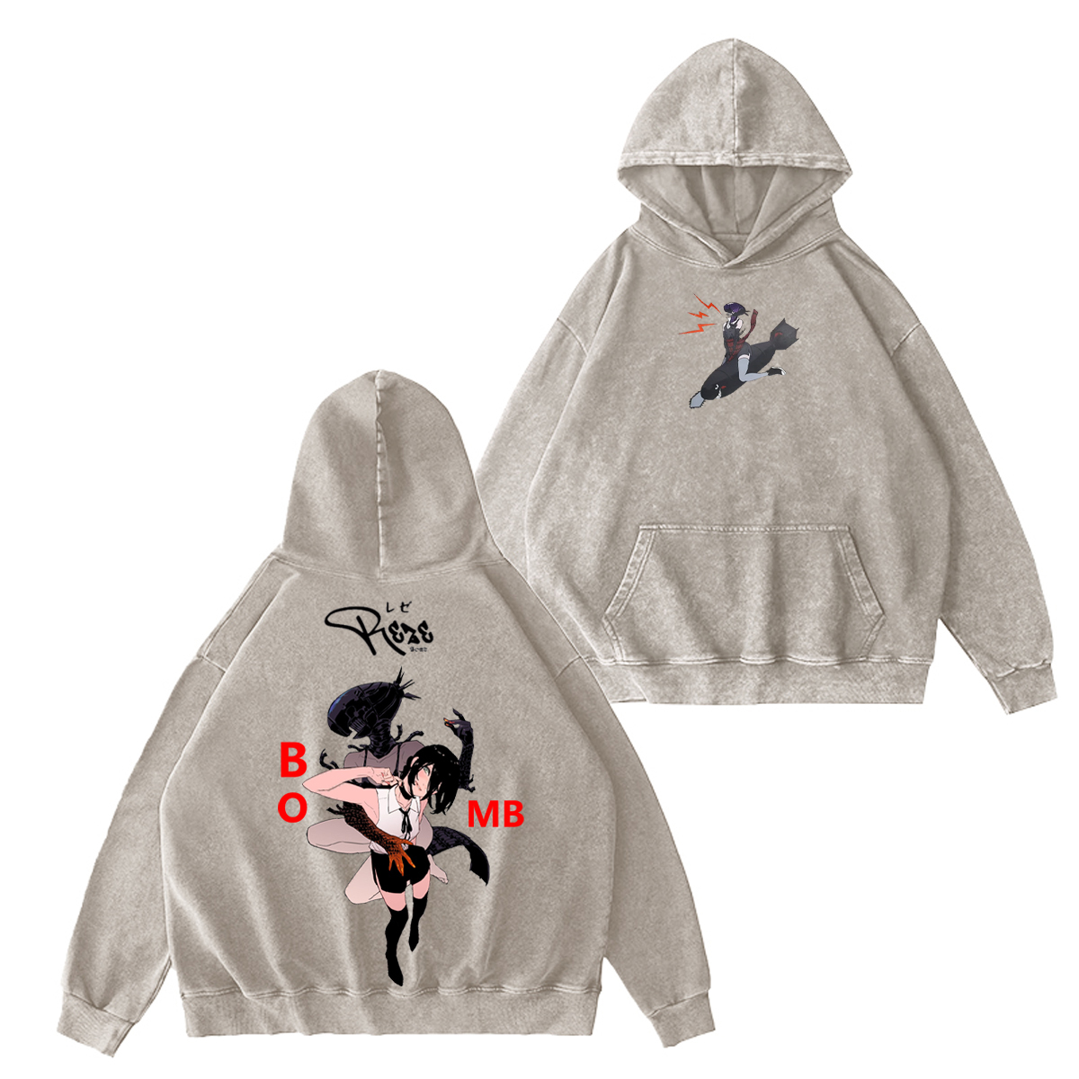 Chainsaw Man Vintage Washed T-shirt/Crewneck/Hoodie