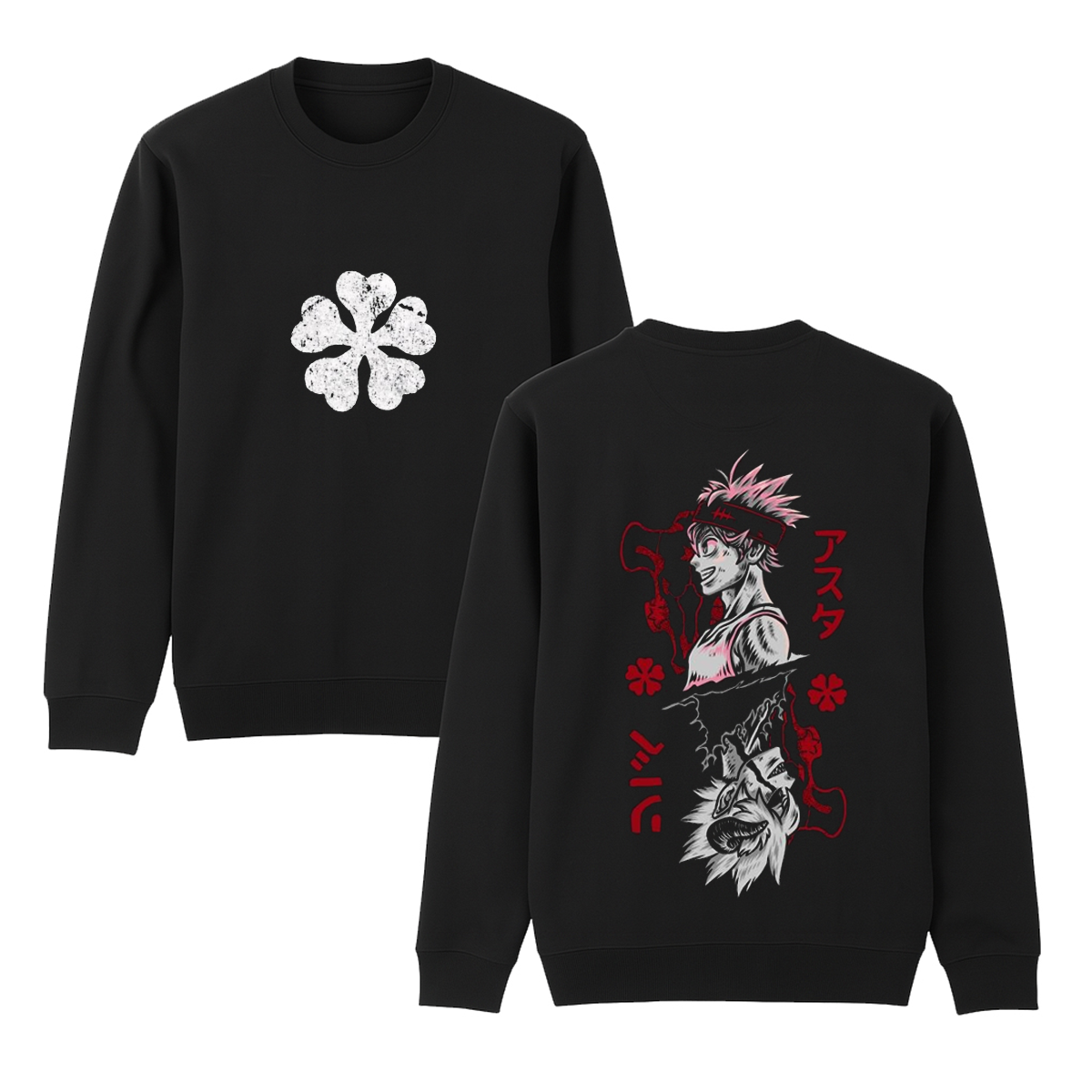 Black Asta Clover Unisex Anime T-Shirt/Crewneck/Hoodie