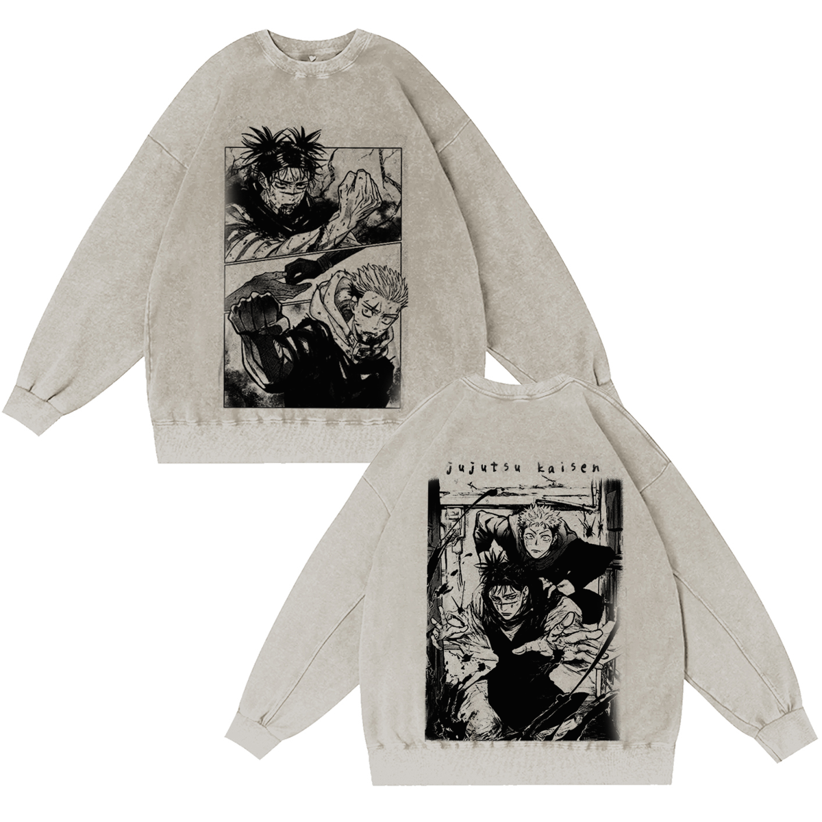 Jujutsu Kaisen Vintage Washed T-shirt/Crewneck/Hoodie