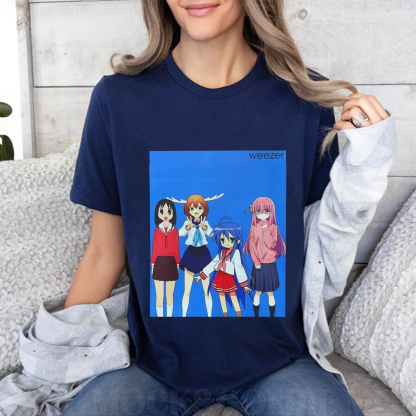 Weezer Nokotan Bocchi Osaka Konata Izumi Unisex Shirt/Crewneck/Hoodie