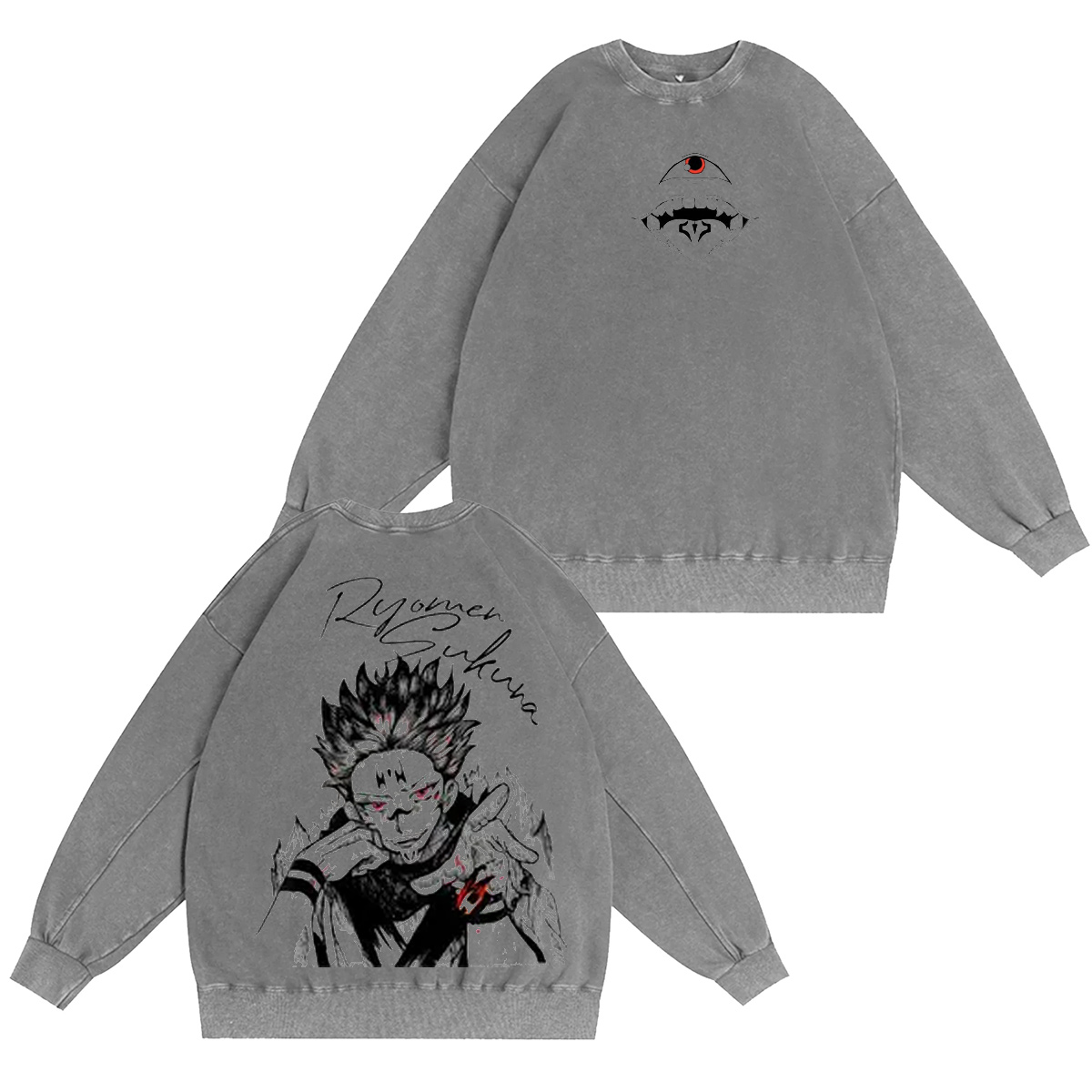 Sukuna Jujutsu Kaisen Washed T-shirt/Crewneck/Hoodie