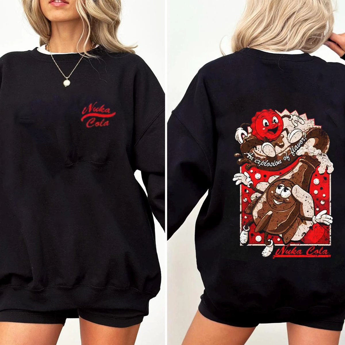 Fallout Nuka-Cola Pin-Up Washed T-Shirt /Crewneck/Hoodie