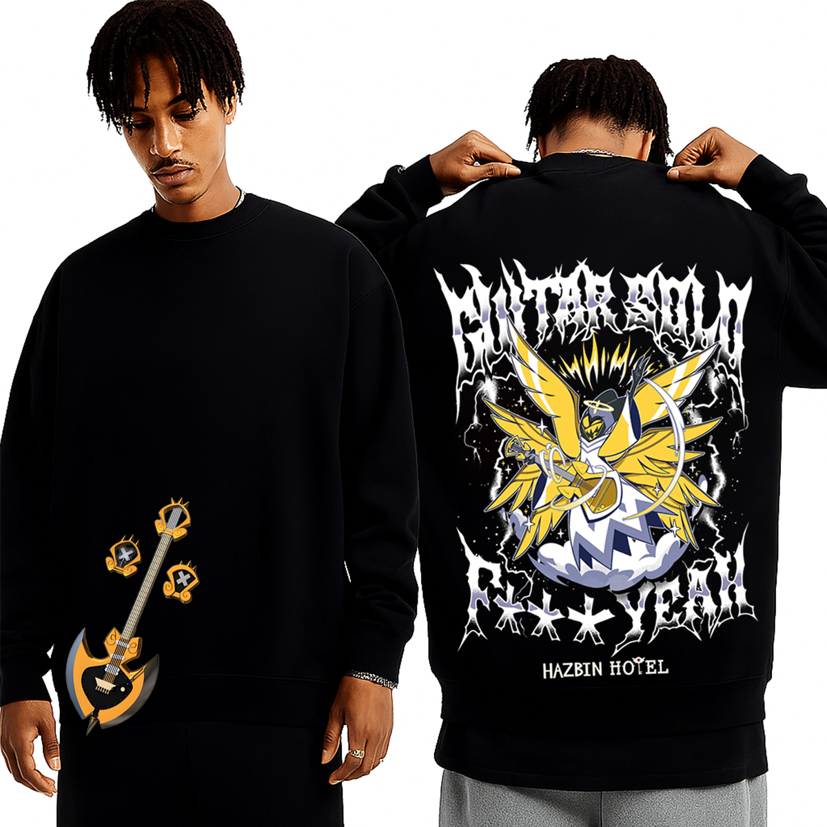 Hazbin Hotel Guitar Solo Adam Mineral Oversized Unisex T-shirt/Crewneck/Hoodie