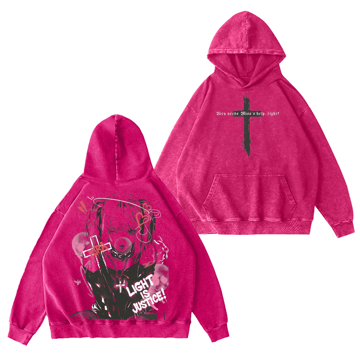 Misa Amane Death Note Washed T-shirt/Crewneck/Hoodie
