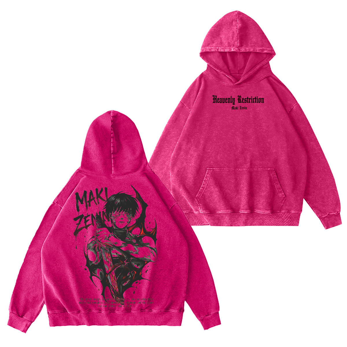 Maki Zenin Jujutsu Kaisen Washed T-shirt/Crewneck/Hoodie