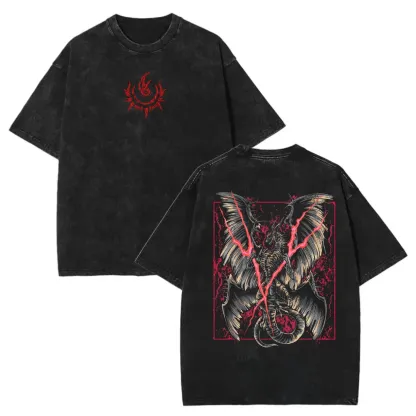 Lichdragon Fortissax Printed Unisex Washed T-Shirt