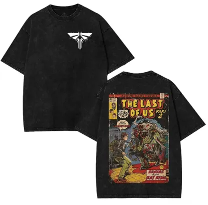 The Last Of Us Part 2 Printed Unisex Washed T-Shirt