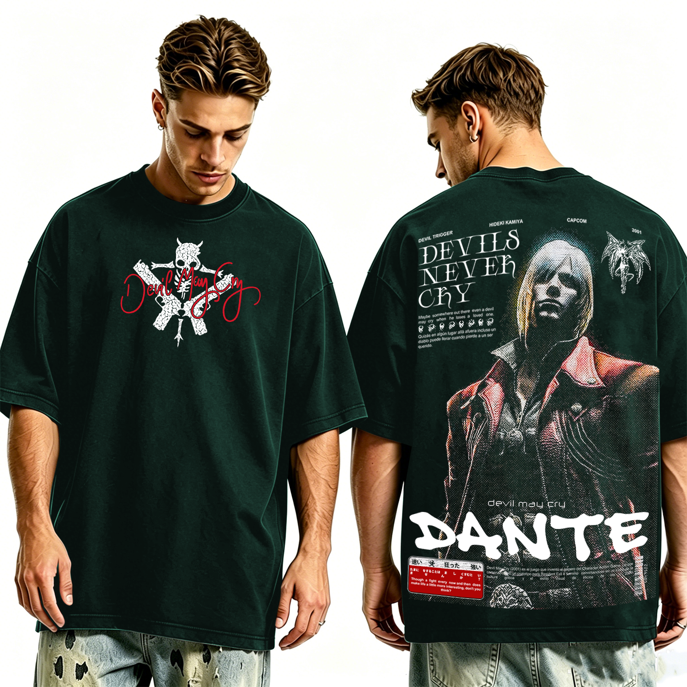 Dante — Devil May Cry Vintage Washed T-shirt/Crewneck/Hoodie