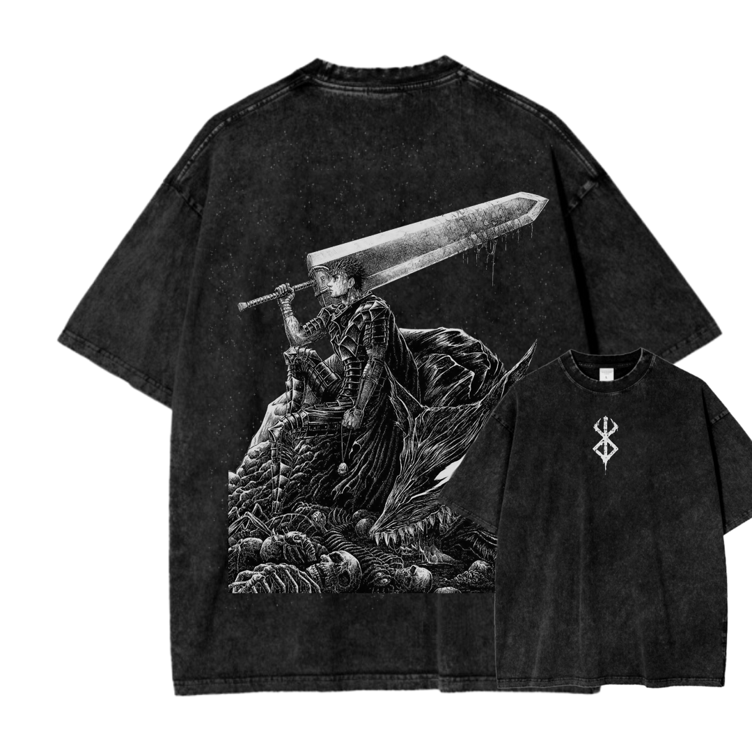 Berserk Streetwear Unisex Fit Washed T-Shirt