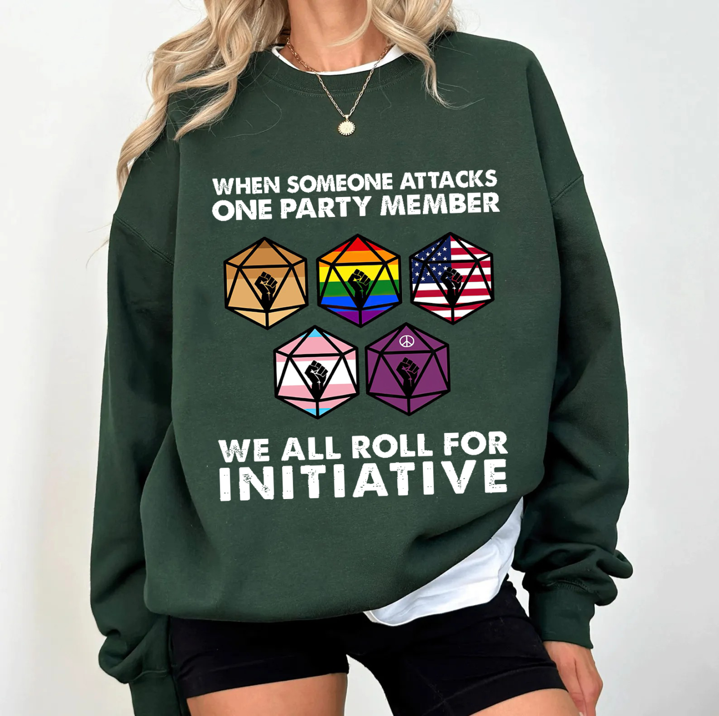 When someone attacks one party member we all roll for initiative Classic T-shirt/Crewneck/Hoodie