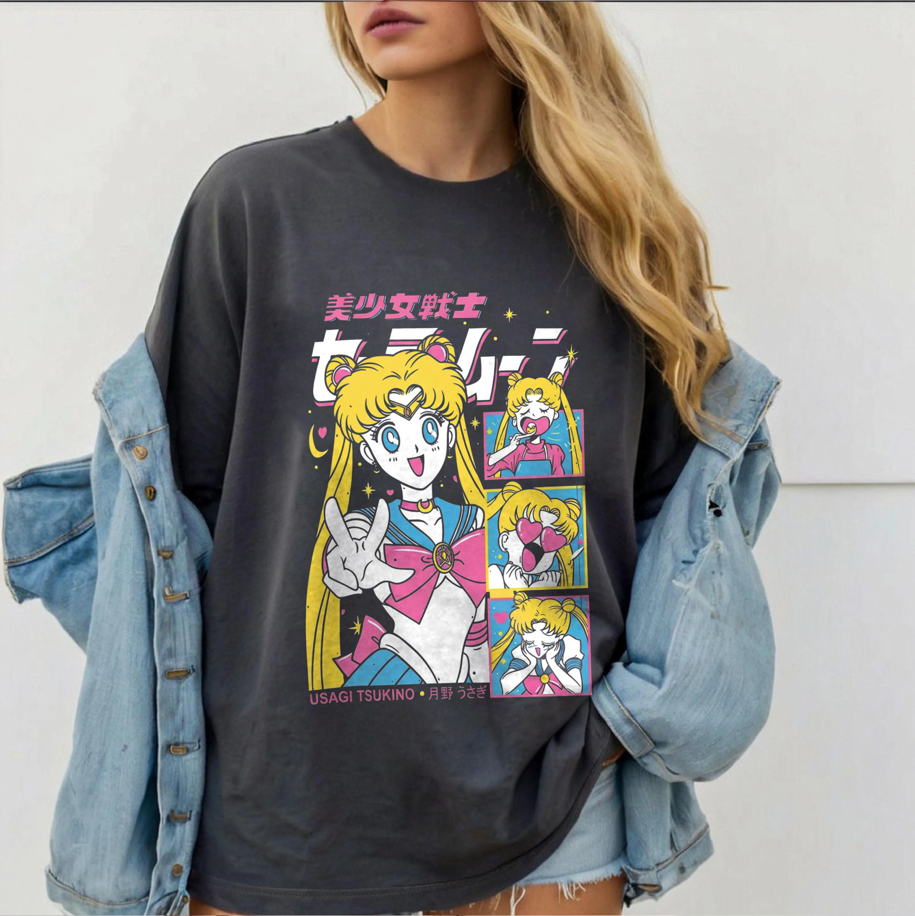 Sailor Moon Unisex Washed T-Shirt