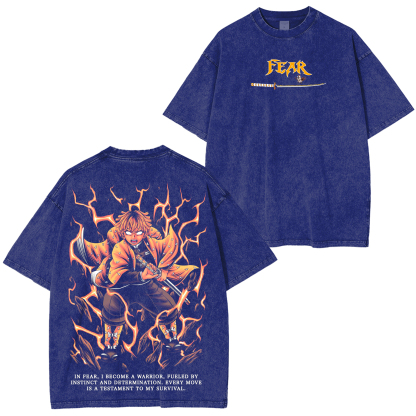 Zenitsu X Fear – Demon Slayer Oversize T-shirt