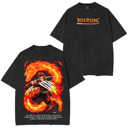 Rengoku X Discipline – Demon Slayer Oversize T-shirt