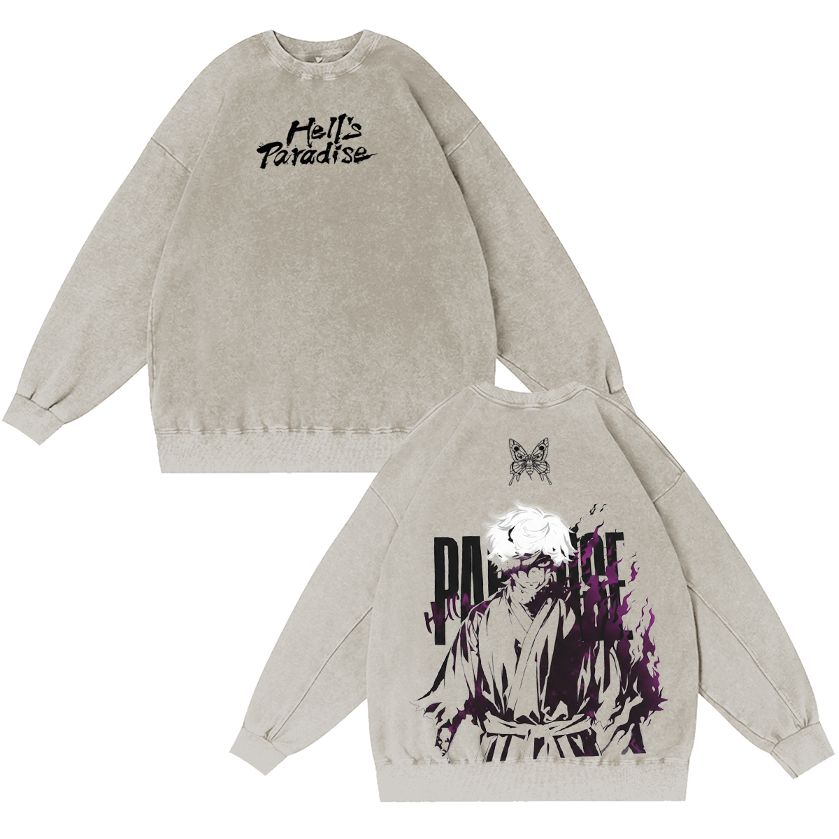 Hell's Paradise Washed T-shirt/Crewneck/Hoodie