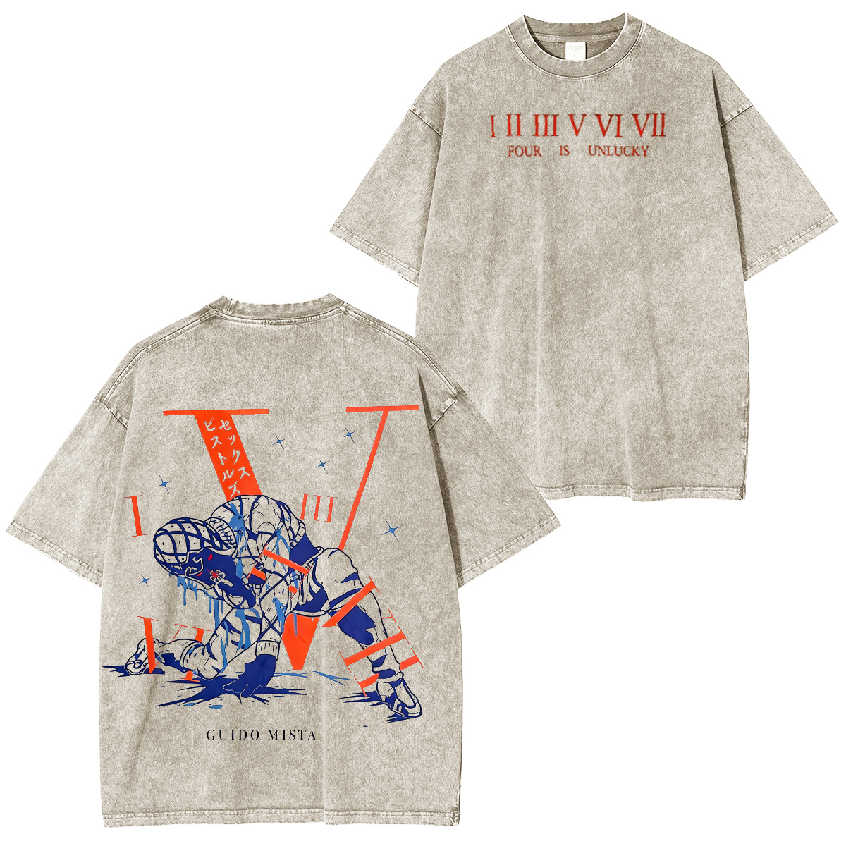 Guido Mista JoJo's Bizarre Adventure Oversized T-shirt/Crewneck/Hoodie