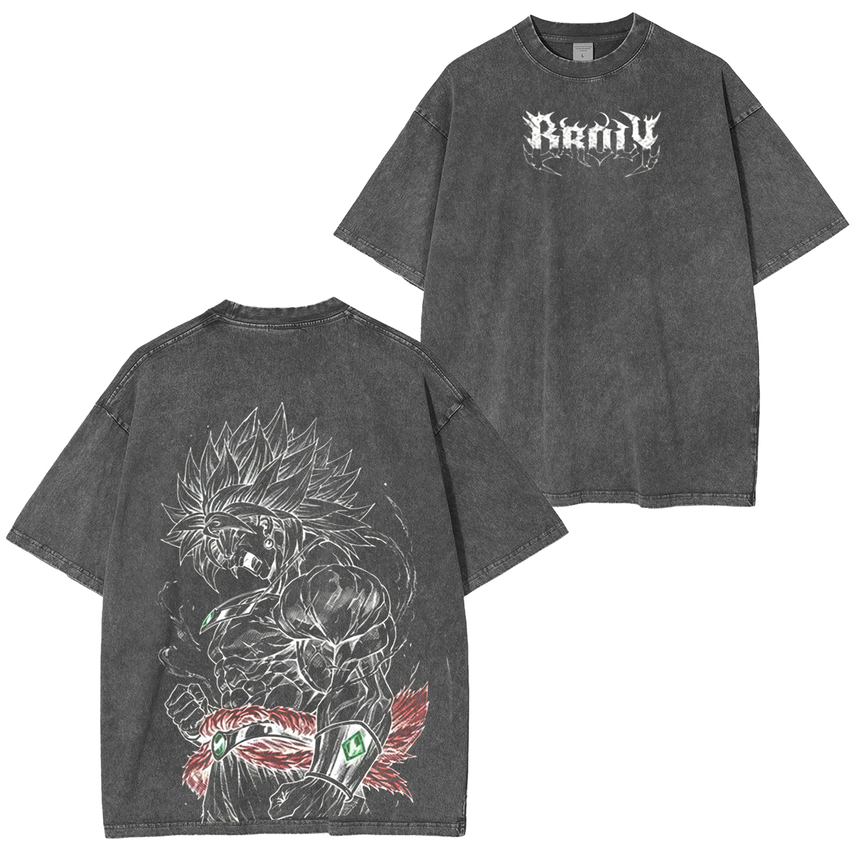 Dragon Ball Broly The Legendary DBZ  Vintage Unisex  Washed T-Shirt