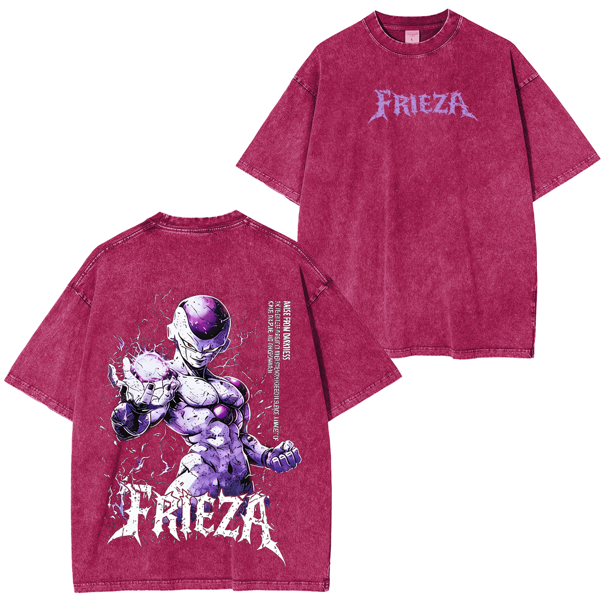 Dragon Ball 'Frieza'  Unisex  Washed T-Shirt/Hoodie/Pullover Sweatshirt