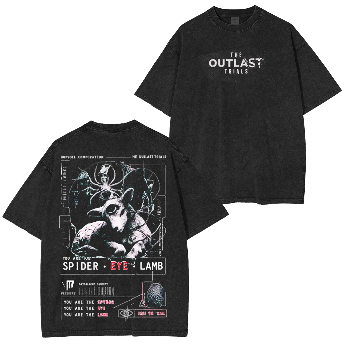 The Outlast Trials Spider Unisex Washed T-Shirt