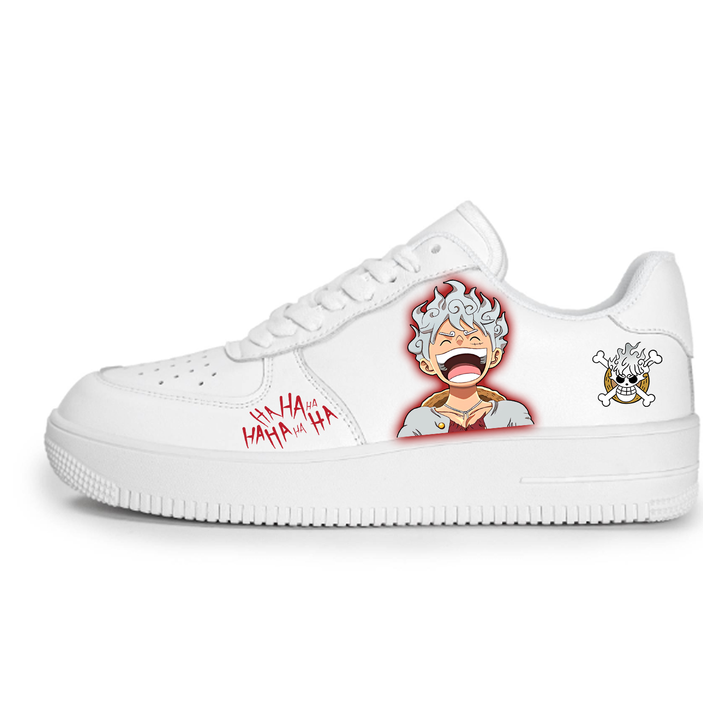 One piece luffy Gear 5 Custom Titans Style Shoes Hand Painted AIR FORCE 1  Shoes